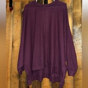 NWT Zenana Outfitters Waffle Top